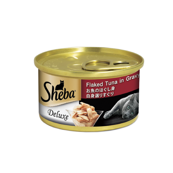 Sheba 貓罐頭 Flaked Tuna in gravy 汁煮白吞拿魚 85g