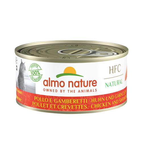 Almo Nature 貓罐頭 雞肉+鮮蝦 70g / 150g
