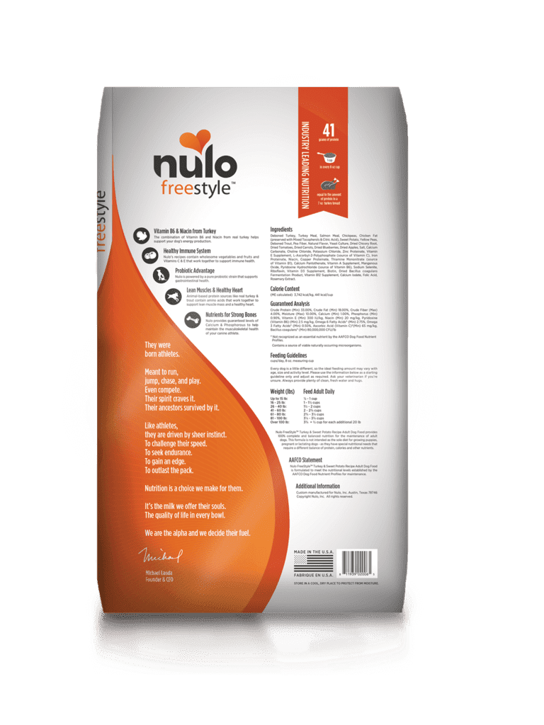Nulo Freestyle 狗糧 無穀物高肉糧 火雞+甘薯 (成犬配方) 2kg / 11kg