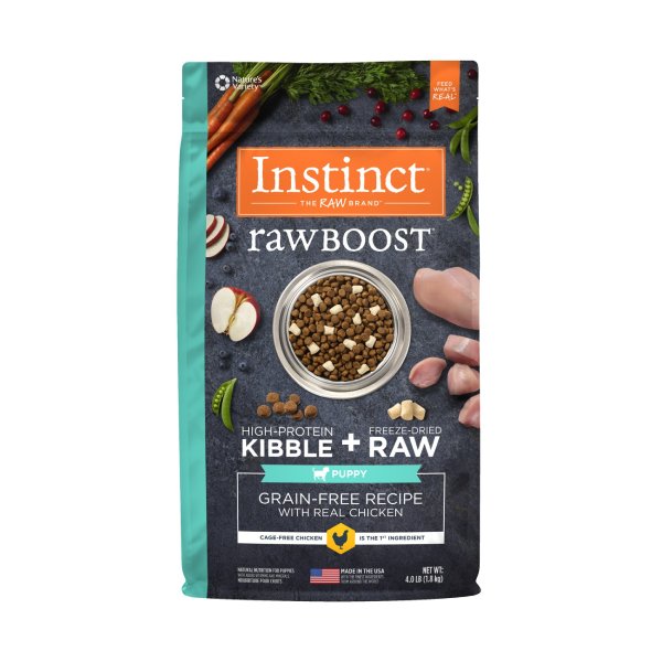 Instinct 狗糧 Raw Boost 無穀物 雞肉 (幼犬配方) 4 lb