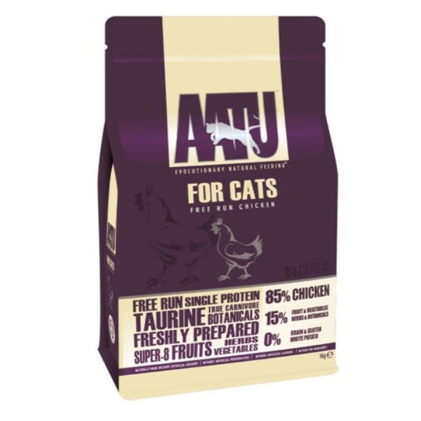 AATU 貓糧 80/20/0 自然放養雞肉 防敏天然糧 1kg / 3 kg