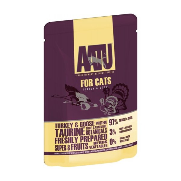 AATU 貓濕糧 97/3/0《 全配方系列》火雞+鵝 85g