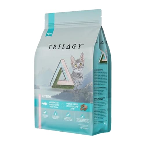 TRILOGY™奇境 貓糧 無穀物 【發育成長】 澳洲尖吻鱸及吞拿魚+5%紐西蘭羊肺凍乾 (幼貓配方) 1.2kg (🥳大量購買優惠🎉)
