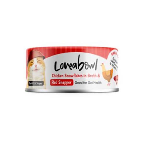 Loveabowl 貓罐頭 無穀物 【健腸】嫩雞+紅鯛魚 70g