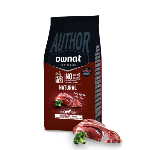 OWNAT AUTHOR 狗糧-全犬 高比例新鮮羊肉+豬肉即製(低穀) 3kg / 10kg