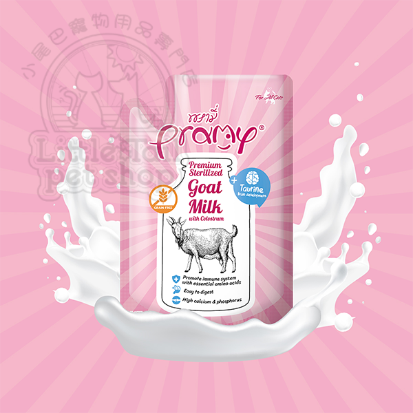 泰國 Pramy 《 滅菌山羊奶系列》 初乳 + 牛磺酸(貓用) 60g