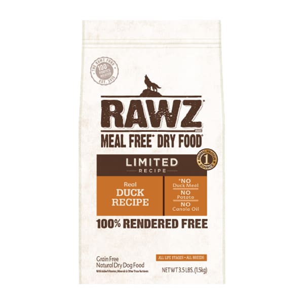 RAWZ 狗糧 單一動物蛋白 鴨肉 (全犬配方) 3.5 lb / 20 lb