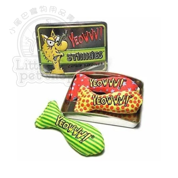 Yeowww! Tin of Stinkies 有機貓草玩具 小魚 (鐵盒裝)