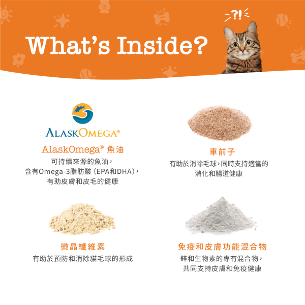 Zesty Paws Hairball Bites 毛球控制咀嚼軟粒 - 煙肉味(貓用) 60粒 (🥳大量購買優惠🎉2件85折)