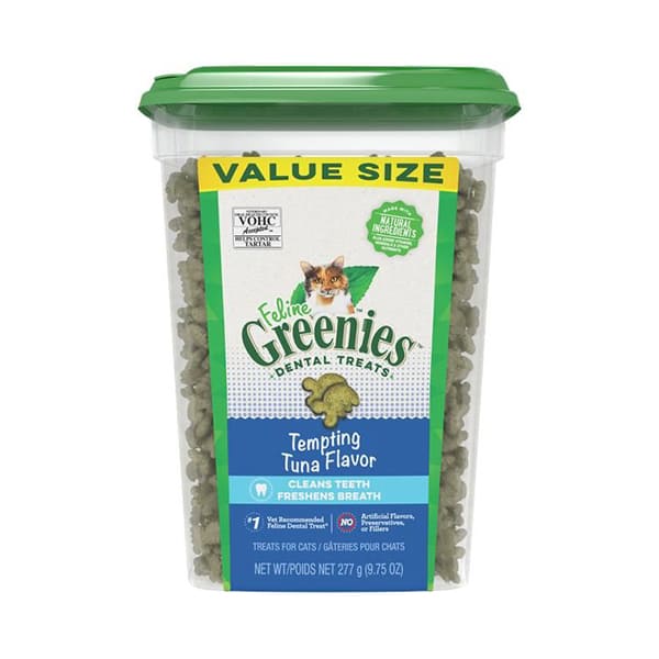 Greenies 貓貓潔齒餅 吞拿魚味 珍寶桶 277g