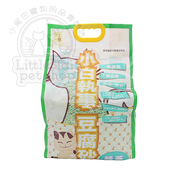 小白執事豆腐砂 純白 綠茶味 (大白綠) 18L