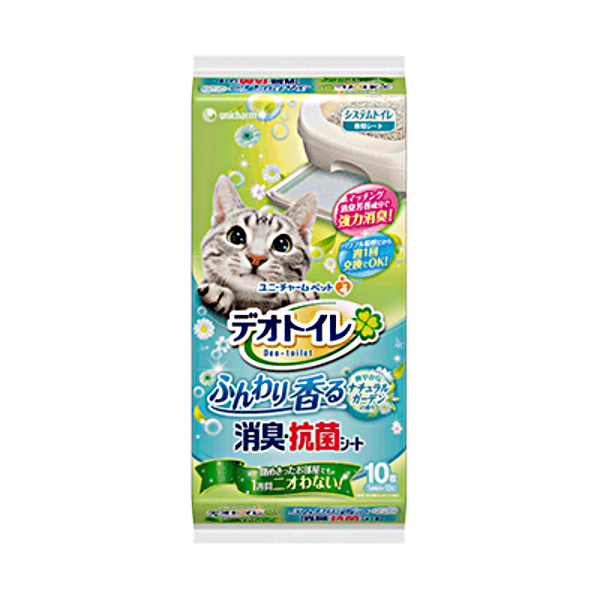 Unicharm 日本 Deo Toilet 1週間消臭抗菌 尿墊 自然花園香味 10片