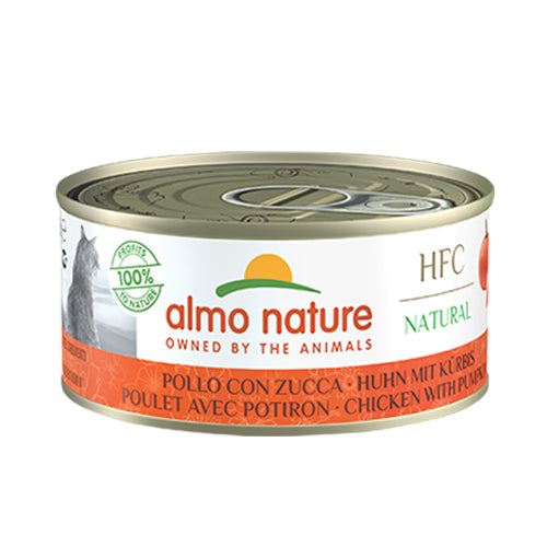 Almo Nature 貓罐頭 雞肉+南瓜 70g / 150g