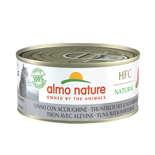 Almo Nature 貓罐頭 吞拿魚+白飯魚 70g / 150g