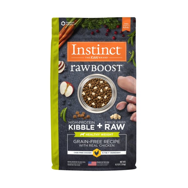 Instinct 狗糧 Raw Boost 無穀物 雞肉 【體重控制】 4 lb / 20 lb