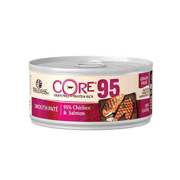 WELLNESS 《CORE》 95 貓罐頭 天然無穀物 雞肉+三文魚 5.5oz