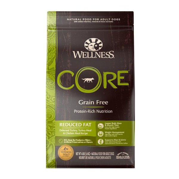 WELLNESS 《CORE》 狗糧 無穀物 【體重管理】  4 lb / 12 lb / 24 lb