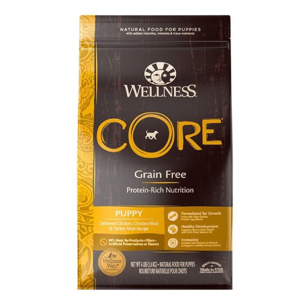 WELLNESS 《CORE》 狗糧 無榖物 (幼犬成長配方) 4 lb / 12 lb / 24 lb