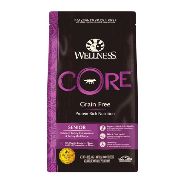 WELLNESS 《CORE》 狗糧 無穀物 (老犬配方) 4 lb / 12 lb / 22 lb