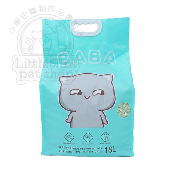 BABA 豆腐砂2.0mm (綠茶味) 18L