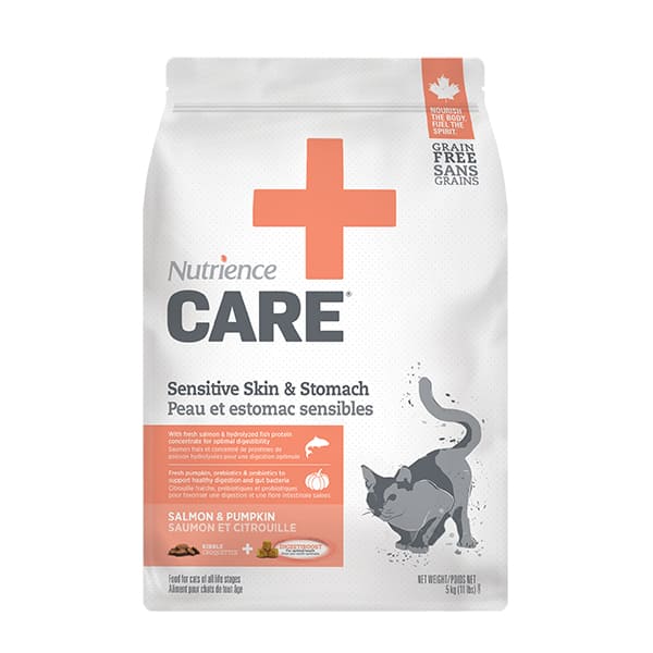 Nutrience 貓糧 《CARE》 【過敏皮膚及腸胃】 5 lb (大量購買優惠 2件 @$324)