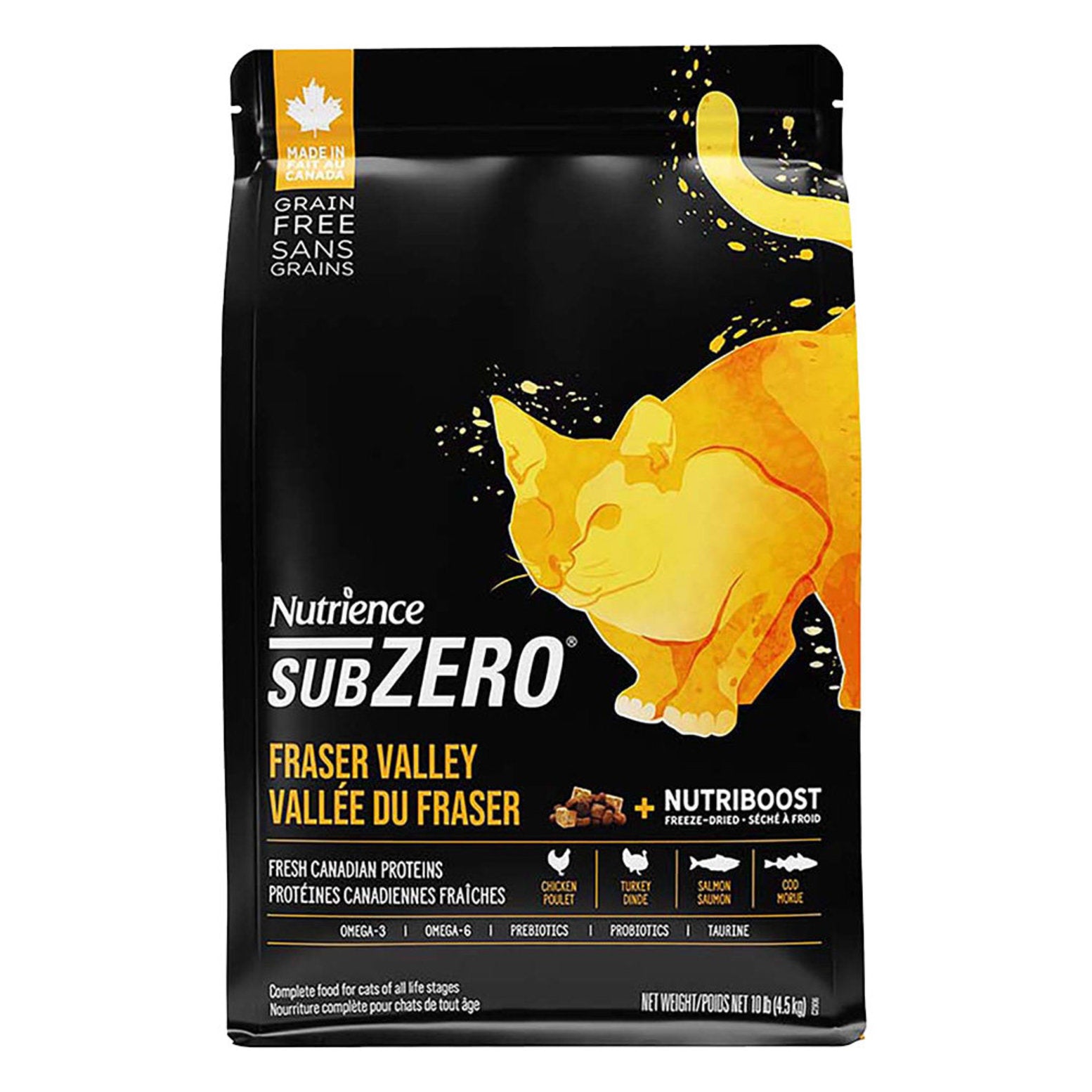 Nutrience 貓糧 《SUBZERO》 無穀物 凍乾鮮雞肉 (雞+火雞+海魚) 4 lb / 10 lb*新包裝