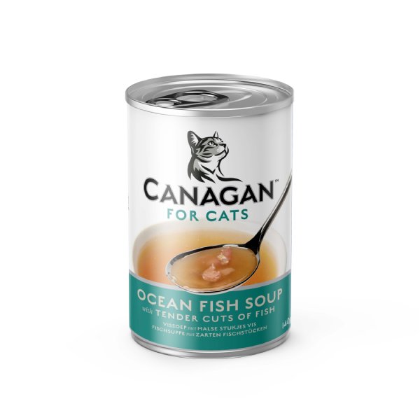 CANAGAN 原之選 貓咪補水湯 營養補水沙丁魚配鯖魚湯 (成貓及幼貓用) 140g