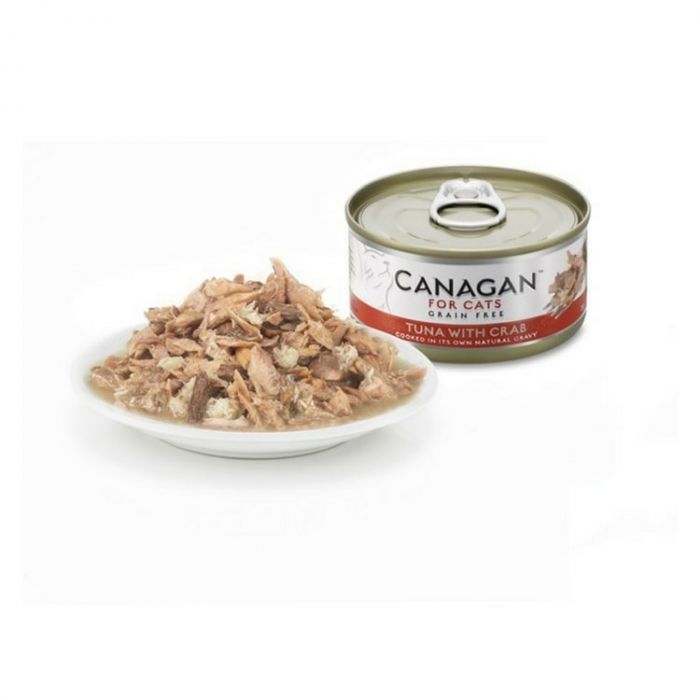 CANAGAN 原之選 貓罐頭 無穀物 吞拿魚伴蟹肉 75g (🥳大量購買優惠🎉)