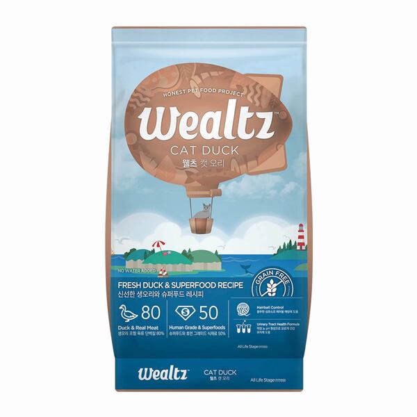 Wealtz 貓糧 《超級食物》 鮮鴨肉 (全貓配方) 2.1kg / 6kg