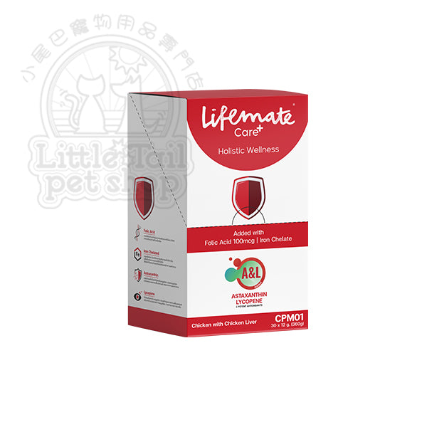 Lifemate 維生素舔食補充劑 Care Plus Treat 【養血補鐵寶】Blood Support (貓狗適用) 12g x 30pcs ( 1 Box )