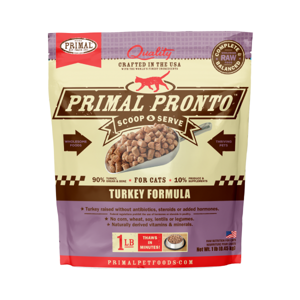 Primal 貓用 急凍鮮肉粒 火雞配方 1lb (🥳大量購買優惠🎉)