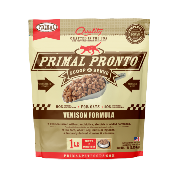 Primal 貓用 急凍鮮肉粒 鹿肉配方 1lb (🥳大量購買優惠🎉)