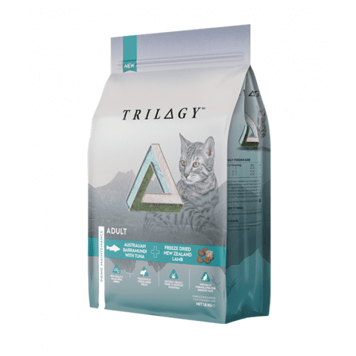 TRILOGY™奇境 貓糧 無穀物 【呵護腸胃】 澳洲尖吻鱸及吞拿魚+5%紐西蘭羊肺凍乾 (全貓配方) 1.8kg / 5kg