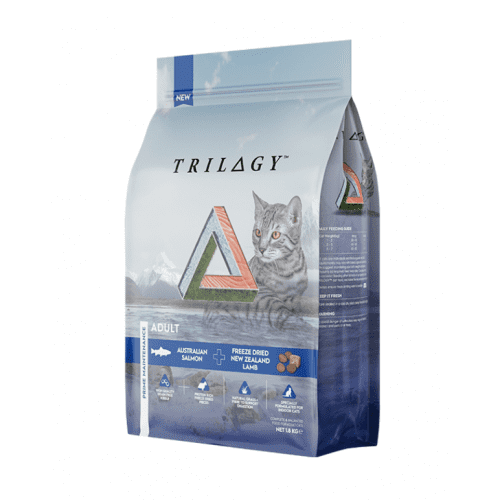 TRILOGY™奇境 貓糧 無穀物 【護膚美毛】 澳洲三文魚+5%紐西蘭羊肺凍乾 (全貓配方) 1.8kg / 5kg