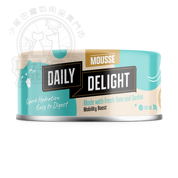 Daily Delight 貓罐頭 Mousse 吞拿魚+沙丁魚慕絲 70g (🥳大量購買優惠🎉)