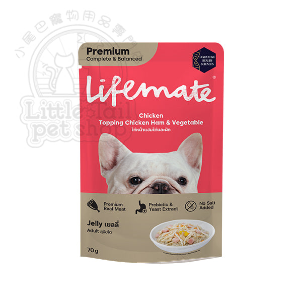 Lifemate 狗濕糧 雞肉+雞肉火腿+蔬菜 70g