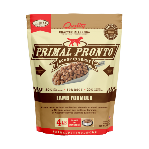 Primal 犬用 急凍鮮肉粒 羊肉配方 4lb (🥳大量購買優惠🎉)