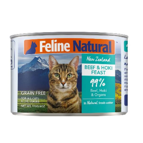 F9 FELINE NATURAL 主食貓罐頭 牛肉+藍尖尾鱈魚 170g