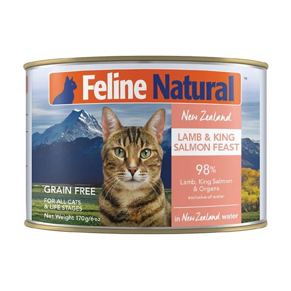 F9 FELINE NATURAL 主食貓罐頭 羊肉+三文魚 170g