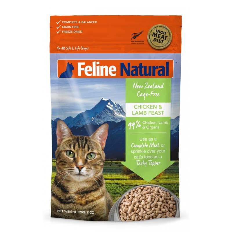 F9 FELINE NATURAL 貓糧 脫水鮮肉 雞肉羊肉盛宴 320g