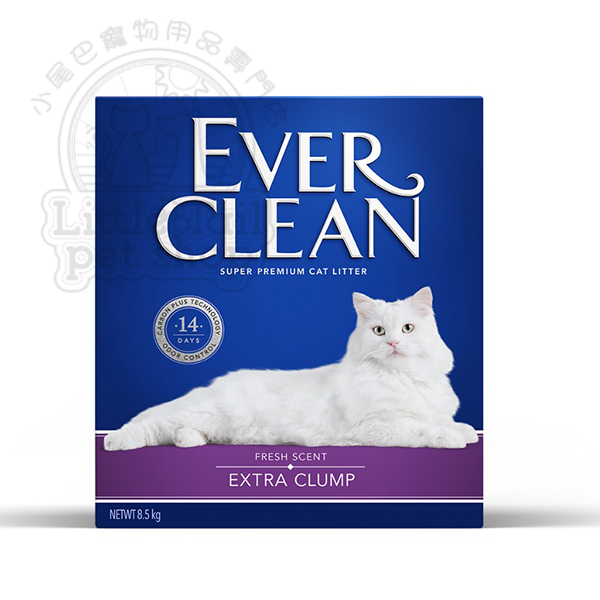 EVER CLEAN 藍鑽礦物貓砂 紫標經典速凝 (微香) 8.5kg