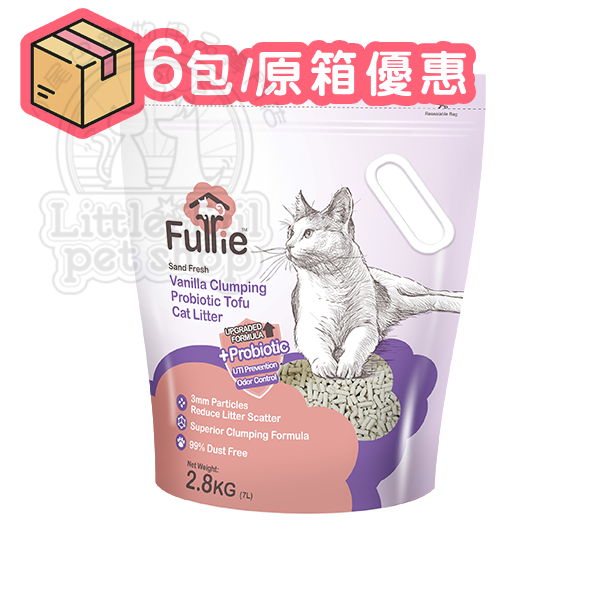 FURRIE 芙莉爾 幼條狀天然豆腐粟米砂 (雲呢拿味)新升級益生菌配方 7L (🥳6包原箱優惠🎉@$59/包)