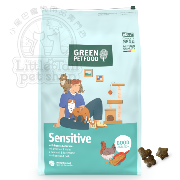 Green Petfood 貓乾糧 【蟲蟲蛋白防過敏】FairCat Safe (成貓配方) 300g / 7.5kg