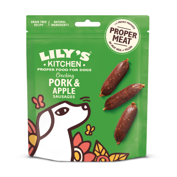 Lily's Kitchen 狗小食 豬肉蘋果香腸 70g