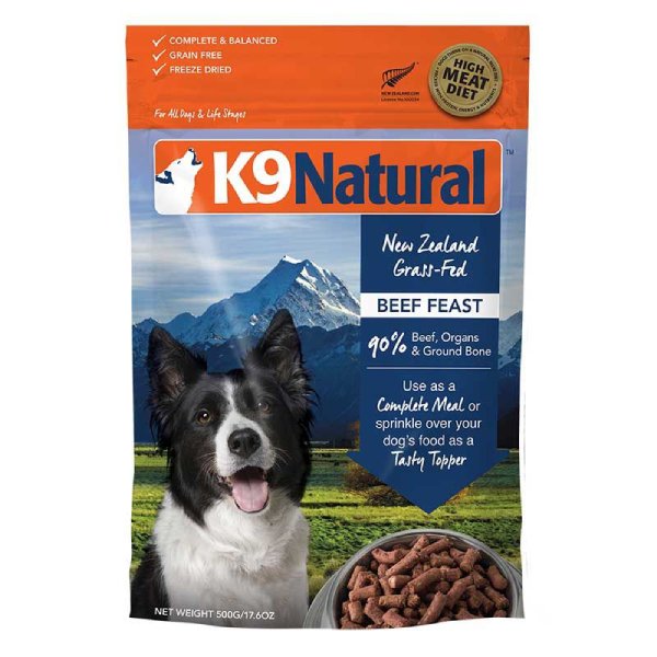 K9 NATURAL 狗糧 脫水鮮肉糧 牛肉盛宴 500g / 1.8kg / 3.6kg