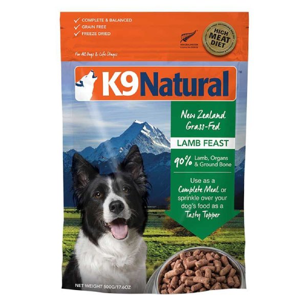 K9 NATURAL 狗糧 脫水鮮肉糧 羊肉盛宴 500g / 1.8kg / 3.6kg