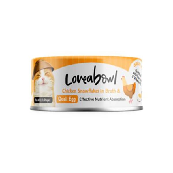 Loveabowl 貓罐頭 無穀物 【有營】嫩雞+鵪鶉蛋 70g