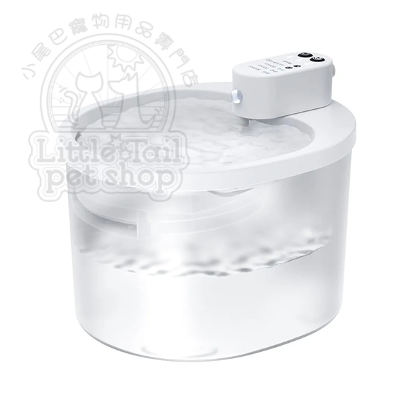 Miiibo 小白二代 充電式UV殺菌寵物飲水機 (白色)