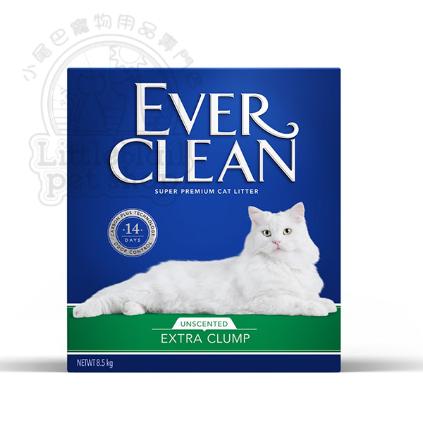 EVER CLEAN 藍鑽礦物貓砂 綠標經典淨潔 (無香) 8.5kg