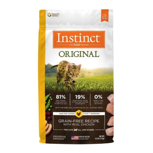 INSTINCT 貓糧 Original 無穀物 雞肉 5 lb / 11 lb